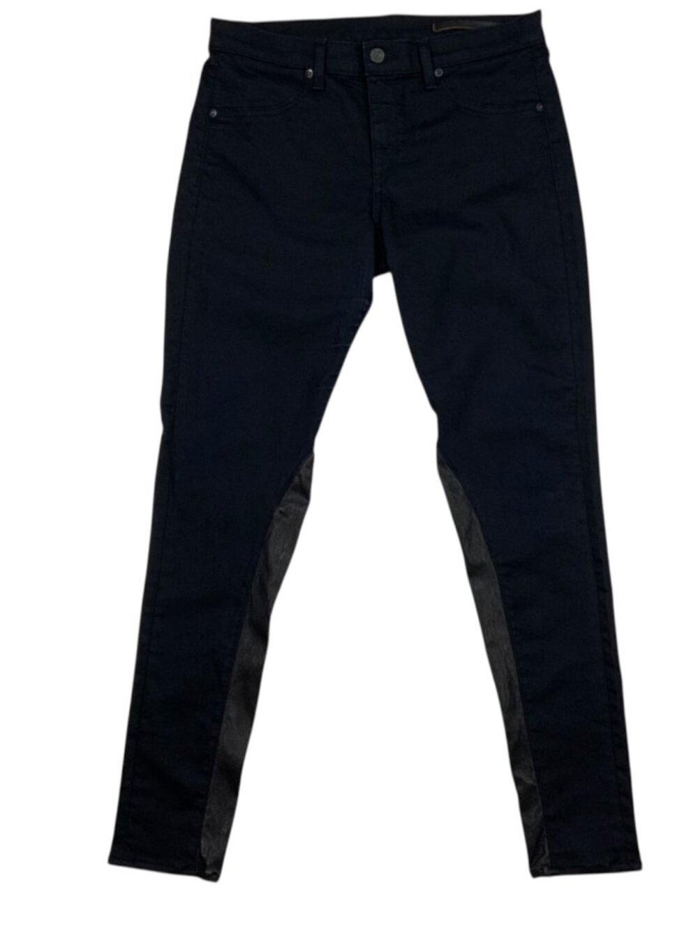 Rag And Bone Skinny Jean 30 Midnight Lambskin Trim